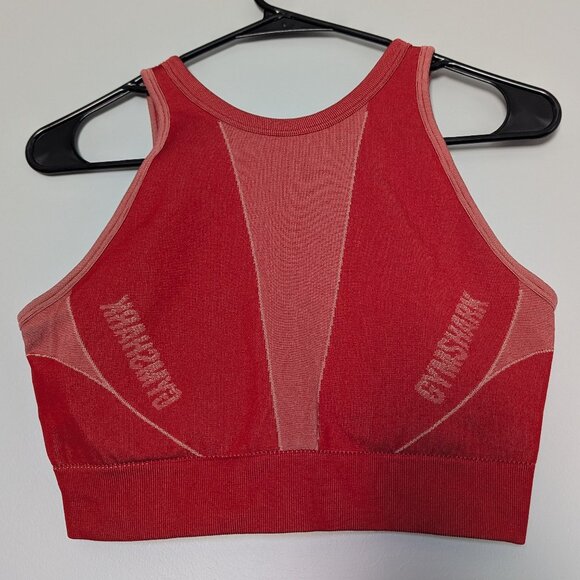 Gymshark Turbo Seamless Sports Bra, Moroccan Brick Red - SIZE S/M - Picture 1 of 5
